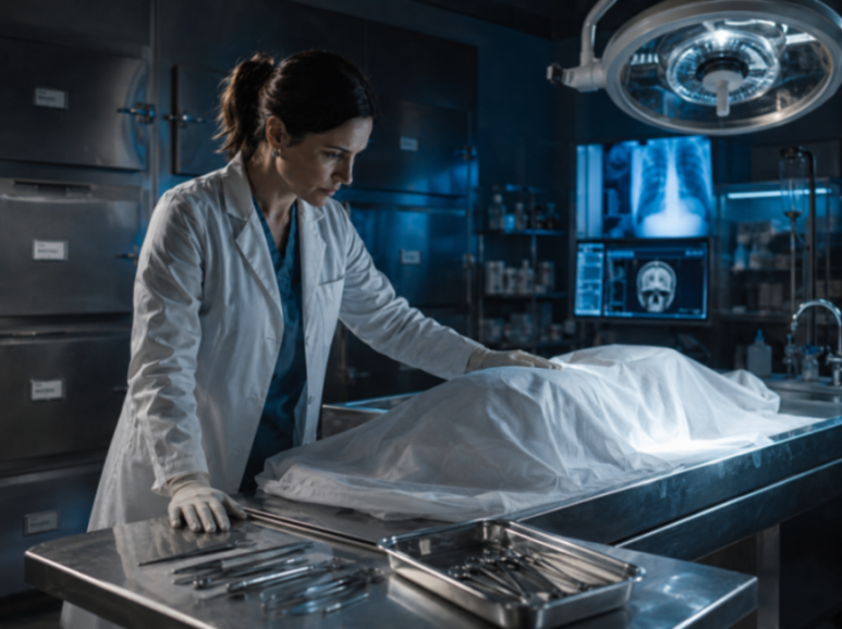 Pitevňa je miestom, kde namiesto dohadov nastupuj&uacute; medic&iacute;nske fakty. Pr&aacute;ve tu m&ocirc;že s&uacute;dny lek&aacute;r n&aacute;jsť odpovede na ot&aacute;zky, ktor&eacute; zostali po smrti nezodpovedan&eacute;. I